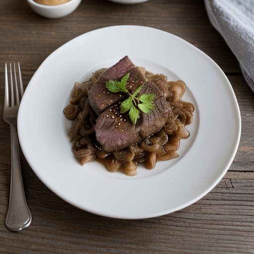 Hazelnut Beef & Onions in Pockets recipe image