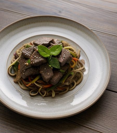 Hazelnut Beef Stir Fry recipe image