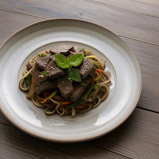 Hazelnut Beef Stir Fry recipe image