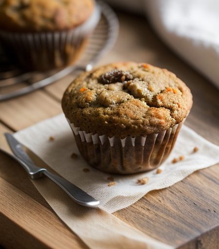 Hazelnut-Carrot Muffins recipe image