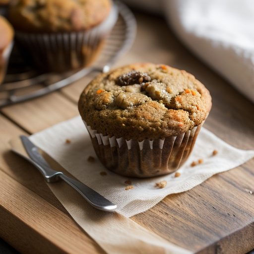 Hazelnut-Carrot Muffins recipe image