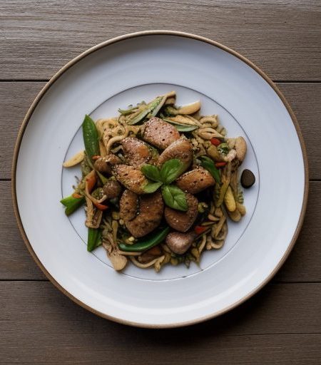 Hazelnut Chicken Stir Fry recipe image