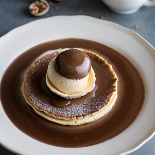 Hazelnut Crepes With Coffee Ice Cream - Glori recipe image