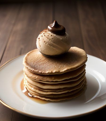 Hazelnut Crepes With Coffee Ice Cream - Glorious Liqueurs recipe image