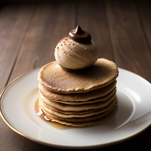 Hazelnut Crepes With Coffee Ice Cream - Glorious Liqueurs recipe image