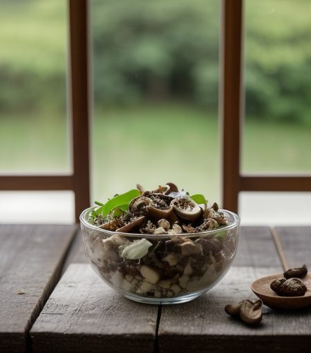Hazelnut & Mushroom Salad recipe image
