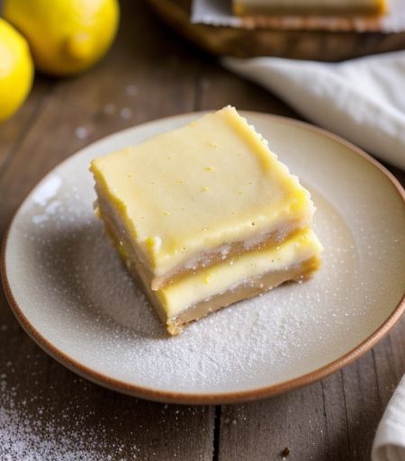 Healthy Lemon Bars recipe image