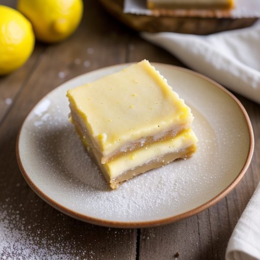 Healthy Lemon Bars recipe image