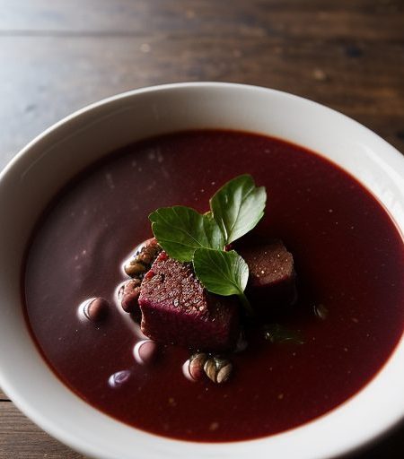 Heart Russian Beet Soup recipe image