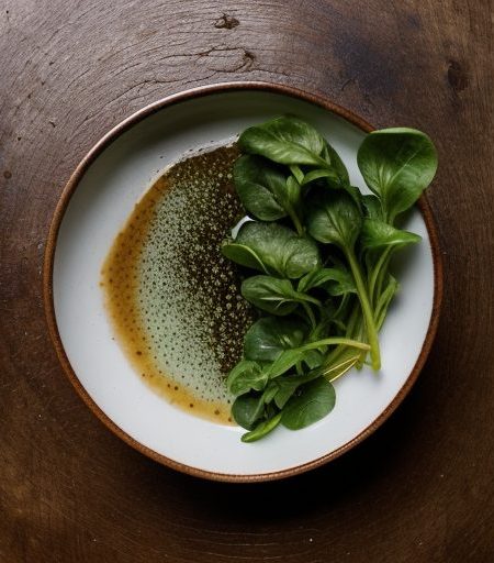 Heart of Romaine and Watercress With Basil Anchovy Sauce recipe image