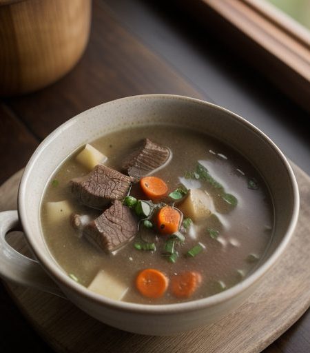 Hearty Alphabet Beef Soup recipe image