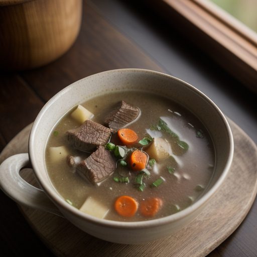 Hearty Alphabet Beef Soup recipe image