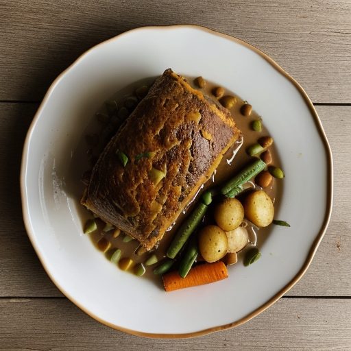 Hearty Bean and Vegetable Roast recipe image