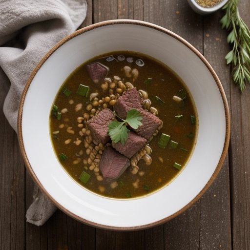 Hearty Beef & Barley Soup recipe image