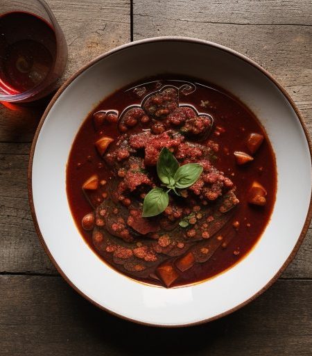 Hearty Burgundy Spaghetti Sauce recipe image