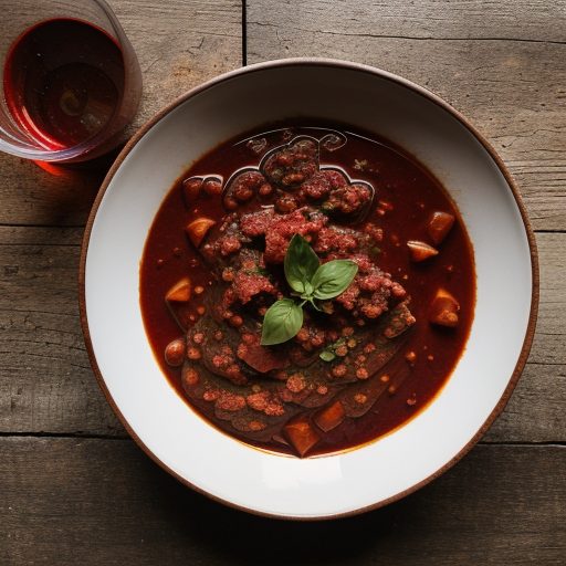 Hearty Burgundy Spaghetti Sauce recipe image