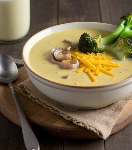 Hearty Chlcken Broccoll Soup recipe image