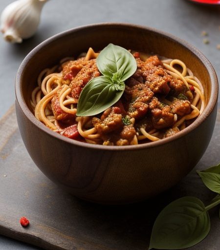 Hearty Spicy Spaghetti Sauce recipe image