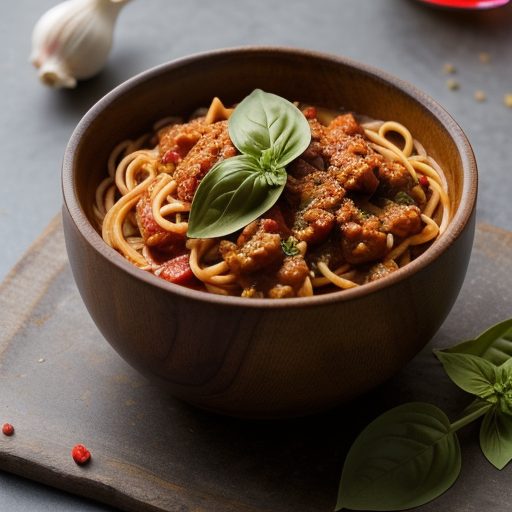 Hearty Spicy Spaghetti Sauce recipe image