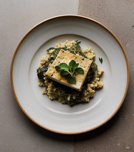 Hearty Spinach & Tofu Risotto recipe image