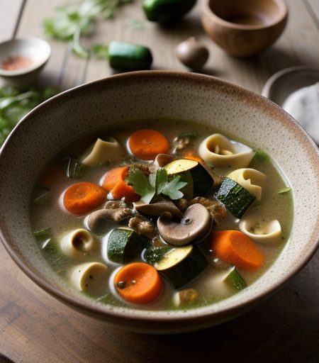 Hearty Tortellini Vegetable Soup recipe image
