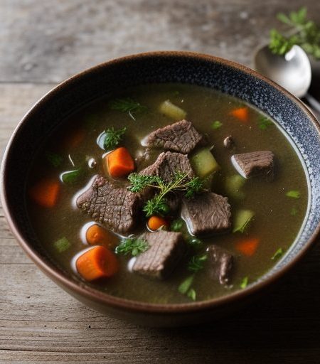 Hearty Vegetable-Beef Soup recipe image