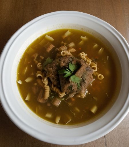 Hearty Vegetable and Pork Soup recipe image