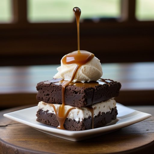 Heath Bar Brownie Sundaes/Caramel Sauce-Pt 1 O recipe image