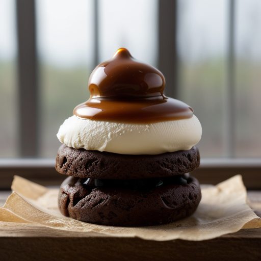 Heath Bar Brownie Sundaes/Caramel Sauce recipe image