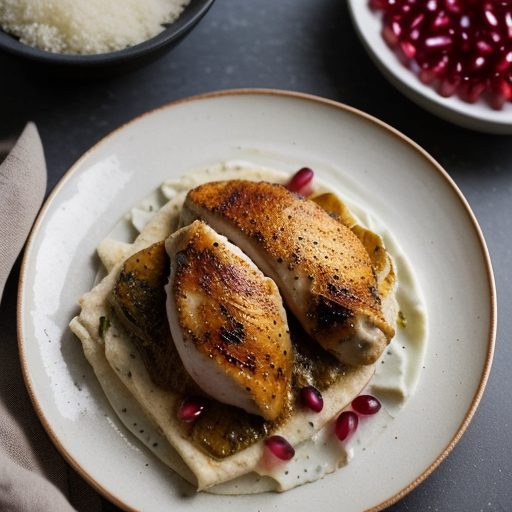 Herb Broiled Chicken and Onion on a Pita recipe image