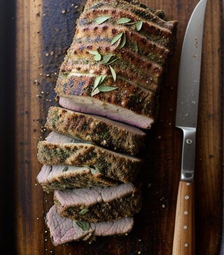 Herb Crusted Barbecued Lamb recipe image