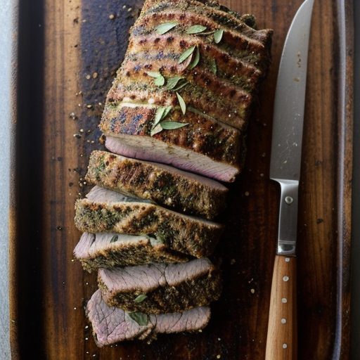 Herb Crusted Barbecued Lamb recipe image