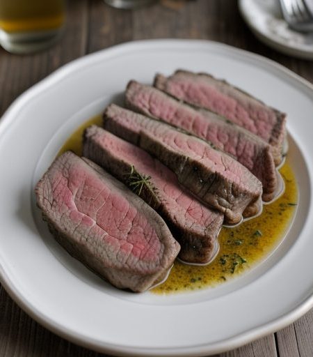 Herb-Crusted Lamb Steak recipe image