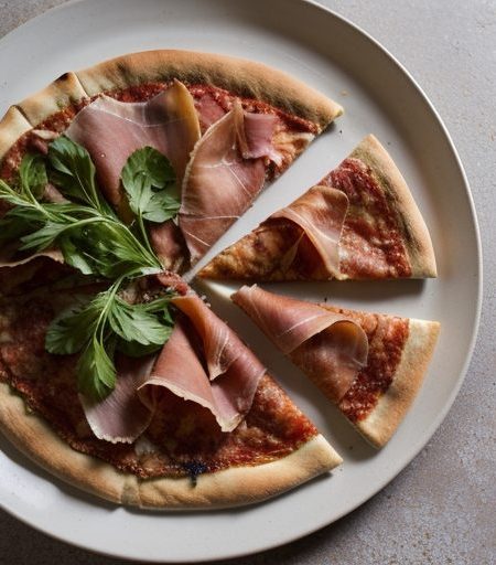 Herb-Grilled Pizza With Prosciutto recipe image