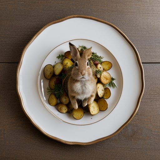 Herb Roasted Rabbit & Potatoes recipe image