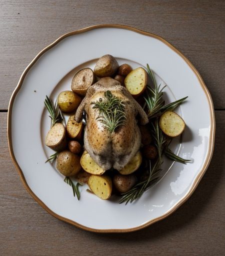 Herb Roasted Rabbit and Potatoes recipe image