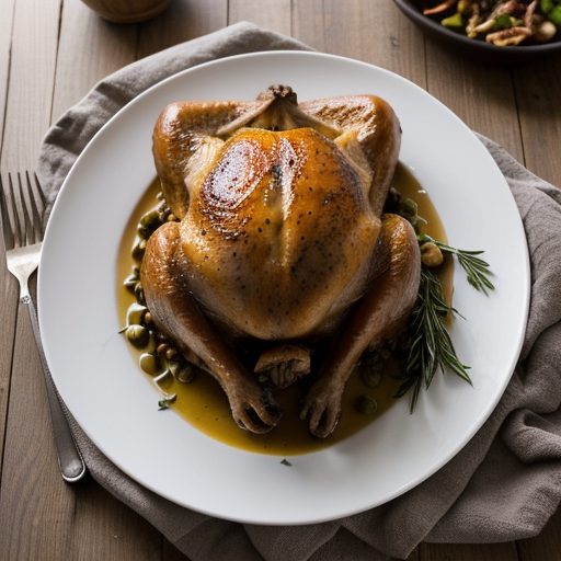Herb Roasted Turkey With Mushroom Gravy recipe image