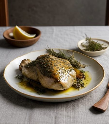 Herb and Lemon Marinated Chicken - House Beautiful recipe image