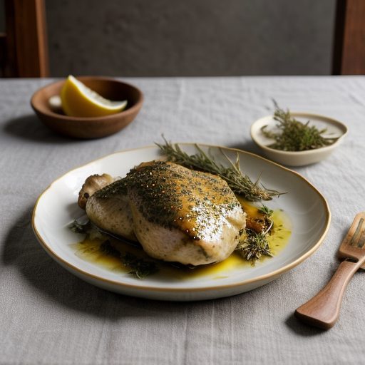Herb and Lemon Marinated Chicken - House Beautiful recipe image