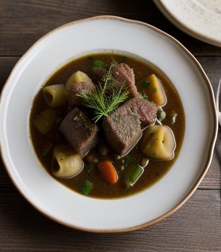 Herbed Beef Stew and Dumplings recipe image