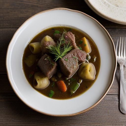 Herbed Beef Stew and Dumplings recipe image