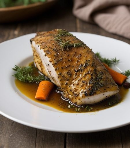 Herbed Chicken Breast in Red Wine recipe image