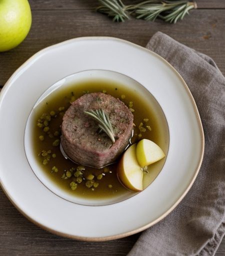 Herbed Lamb With Apples recipe image