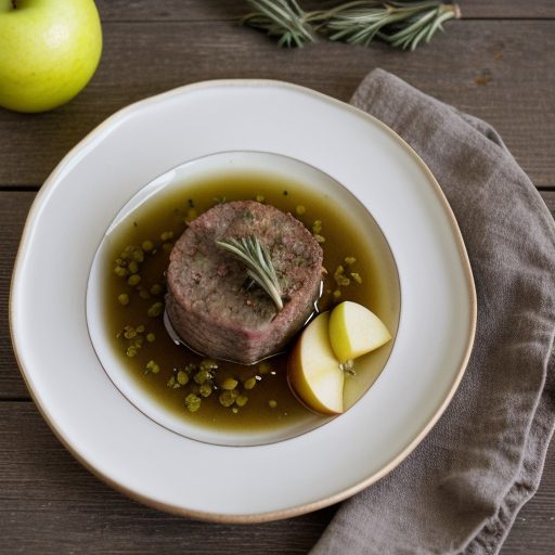 Herbed Lamb With Apples recipe image