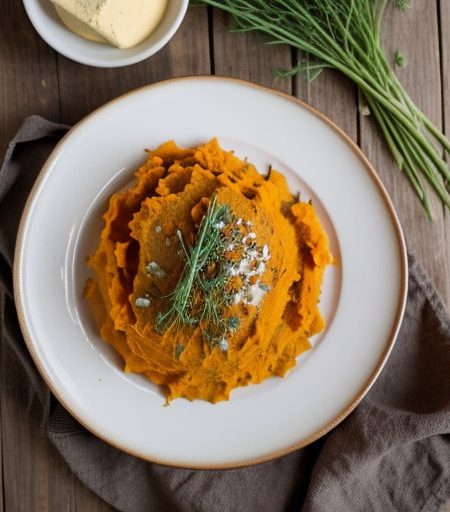 Herbed Mashed Sweet Potatoes recipe image
