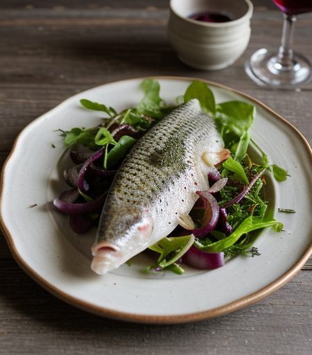 Herbed Petrale Sole With Pickled Sweet Onions - Country L recipe image
