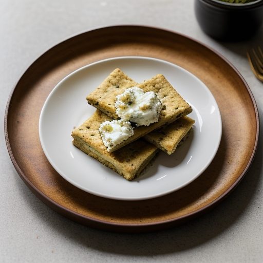 Herbed Potato Crackers With Goat Cheese-Country Living recipe image