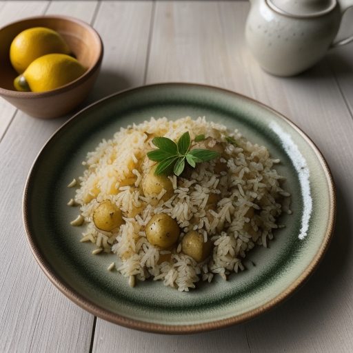 Herbed Rice With Julienne Potatoes recipe image