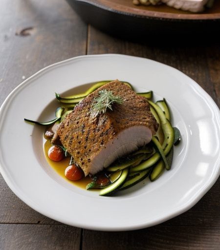 Herbed Turkey and Zucchini Skillet Dish recipe image