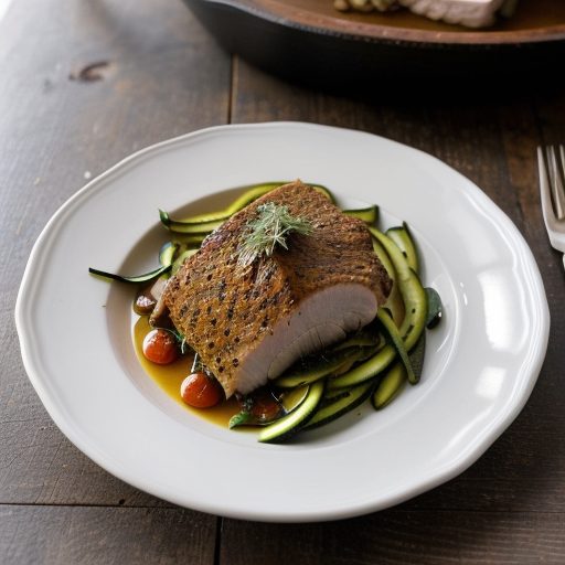 Herbed Turkey and Zucchini Skillet Dish recipe image